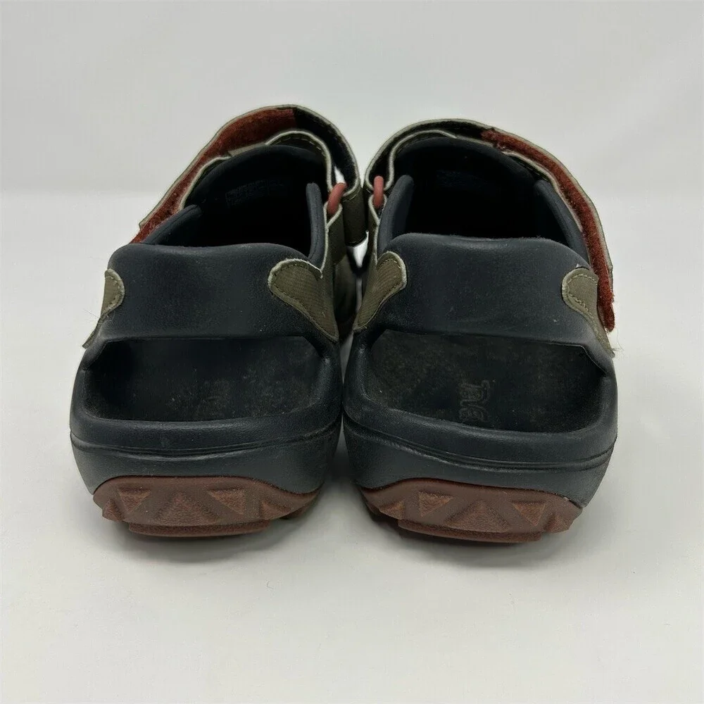 Teva Flintwood Men's Closed-Toe Sport Water Sandals Dark Olive Bungee Size 8